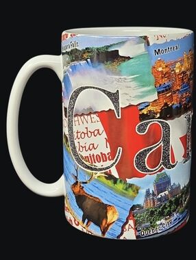 2009 Canada Scenic Souvenir Ceramic Mug in White and Red